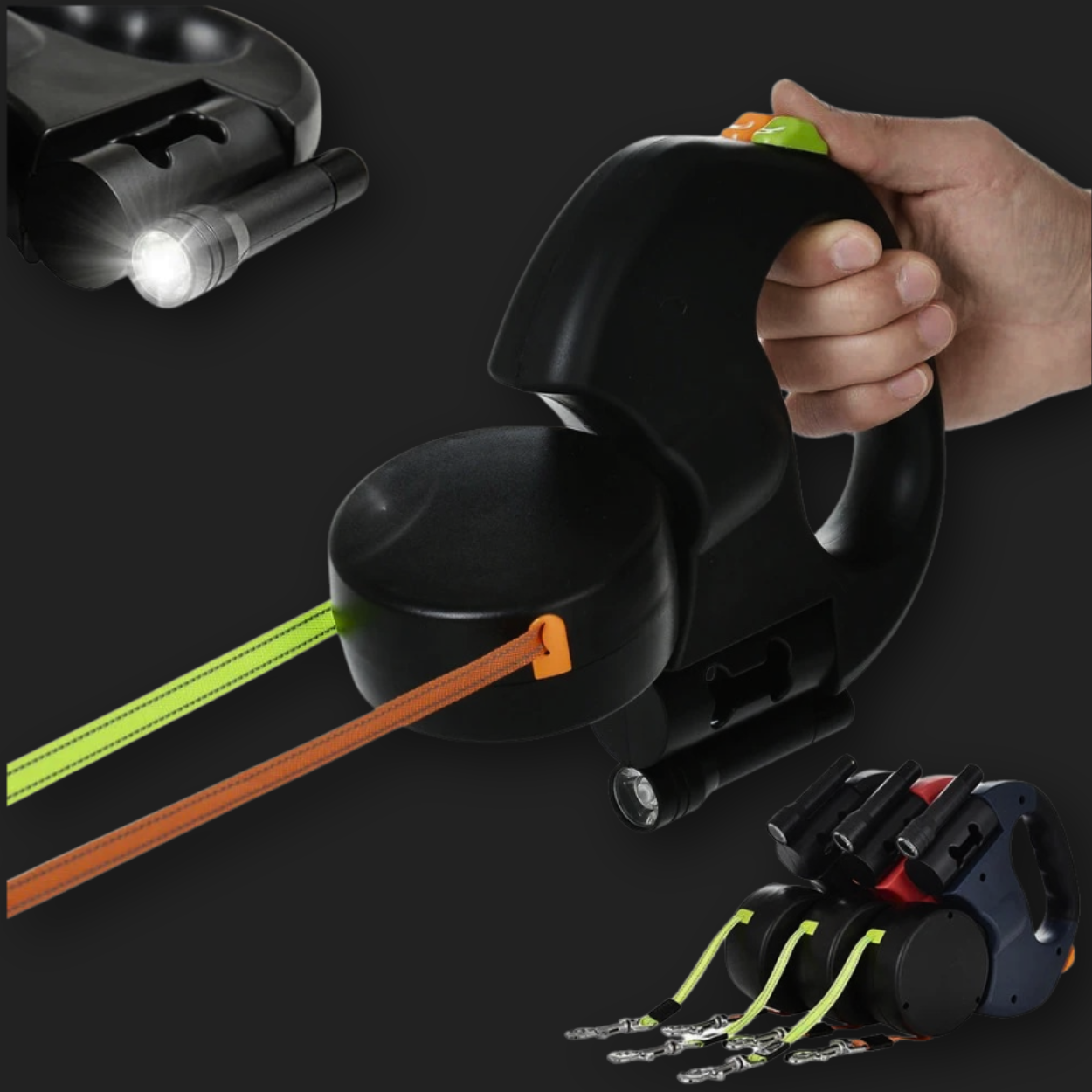 ONOA.™ THE DUO 360° Die intelligente Doppel-Flexileine